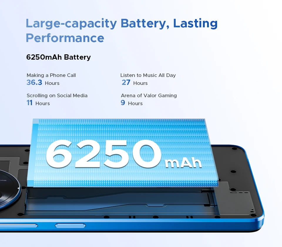 DOOGEE Note59 Pro+ 5G Smartphone Android 15 Global Version 6250mAh Battery 6.75'' 120Hz Display 12GB 512GB Mobile Phone NFC