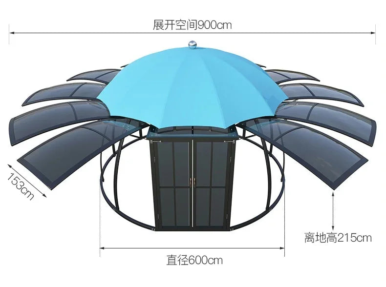 The product can be customized.Outdoor courtyard pavilion, round European style hotel, resort scenic villa,