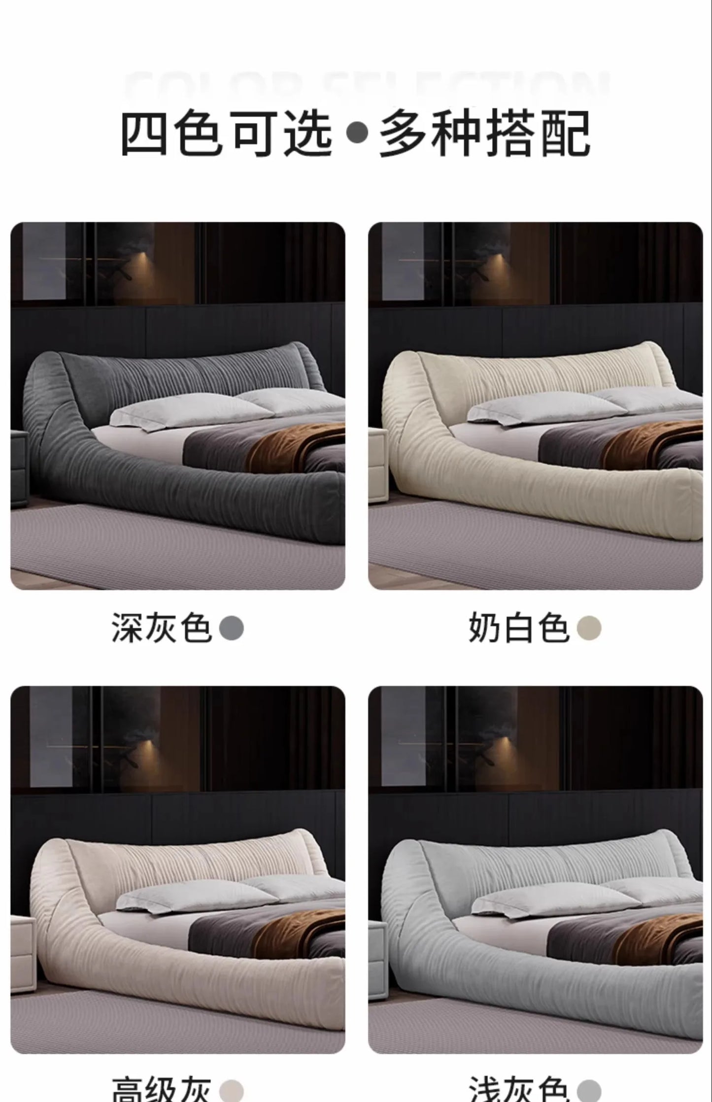 180x200cm single bed sex bed room furniture queen  frames with headboard Bed table luxury king size kids beds Nordic Modern