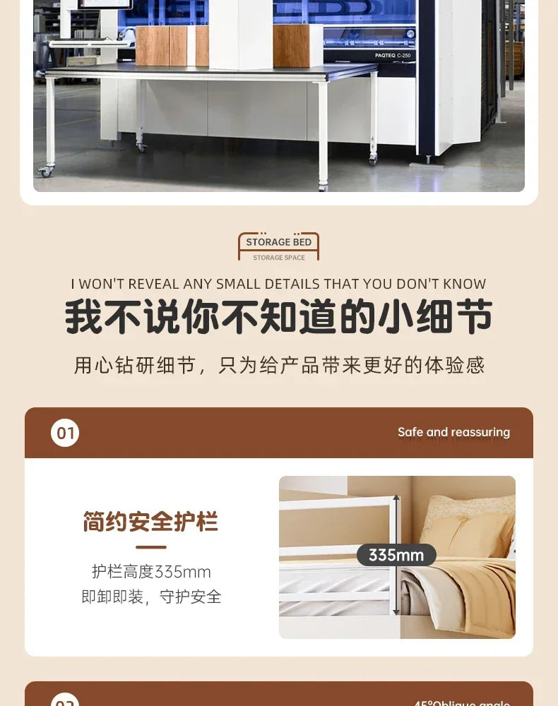 Multi-functional combination closet integrated bed