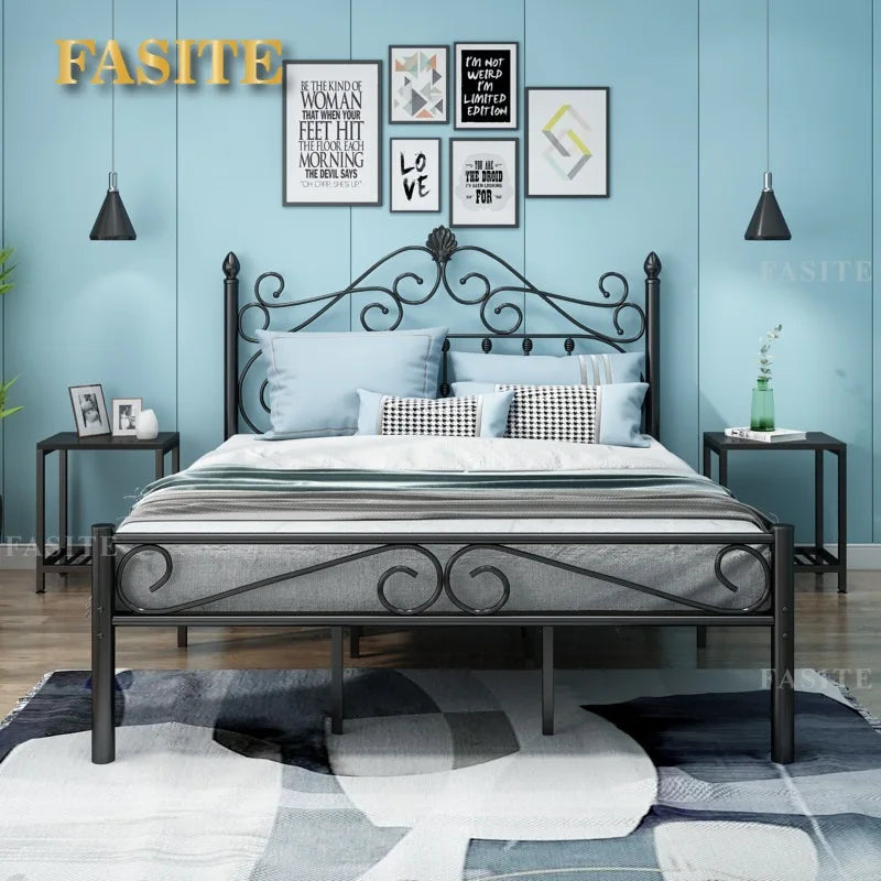 Wrought iron bed bedroom Nordic simple apartment home modern bed and breakfast