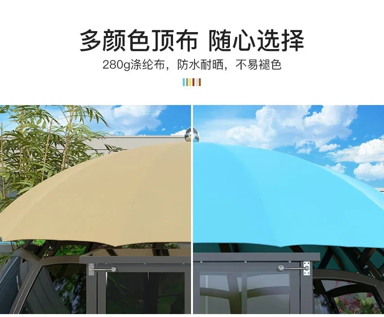The product can be customized.Outdoor courtyard pavilion, round European style hotel, resort scenic villa,