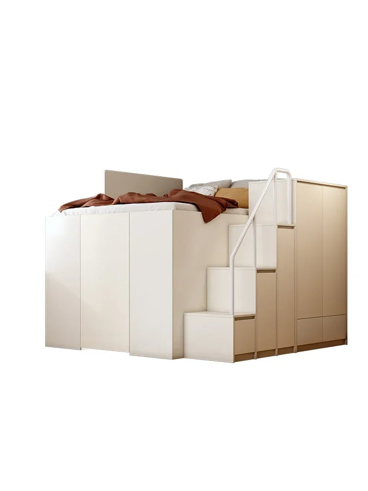 Multi-functional combination closet integrated bed