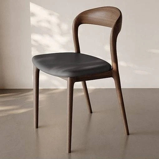 Italian Minimalist Solid Wood Dining Chair, Home Antique Style Backrest Chair, High-end Designer, Hotel Dining Study Chair