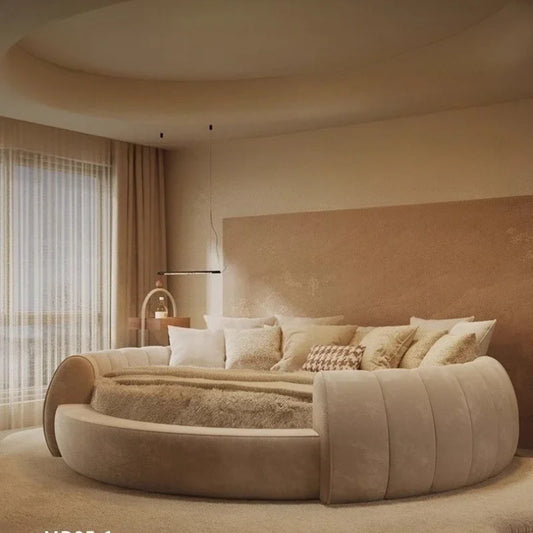 180X200cm furniture bedroom luxury king size Round bed Chest Double sex bed Base beds and frames full marriage bedrooms