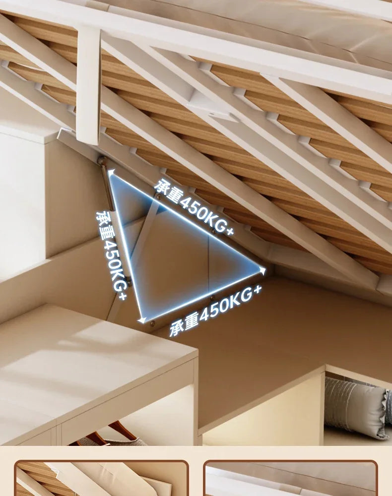 Multi-functional combination closet integrated bed