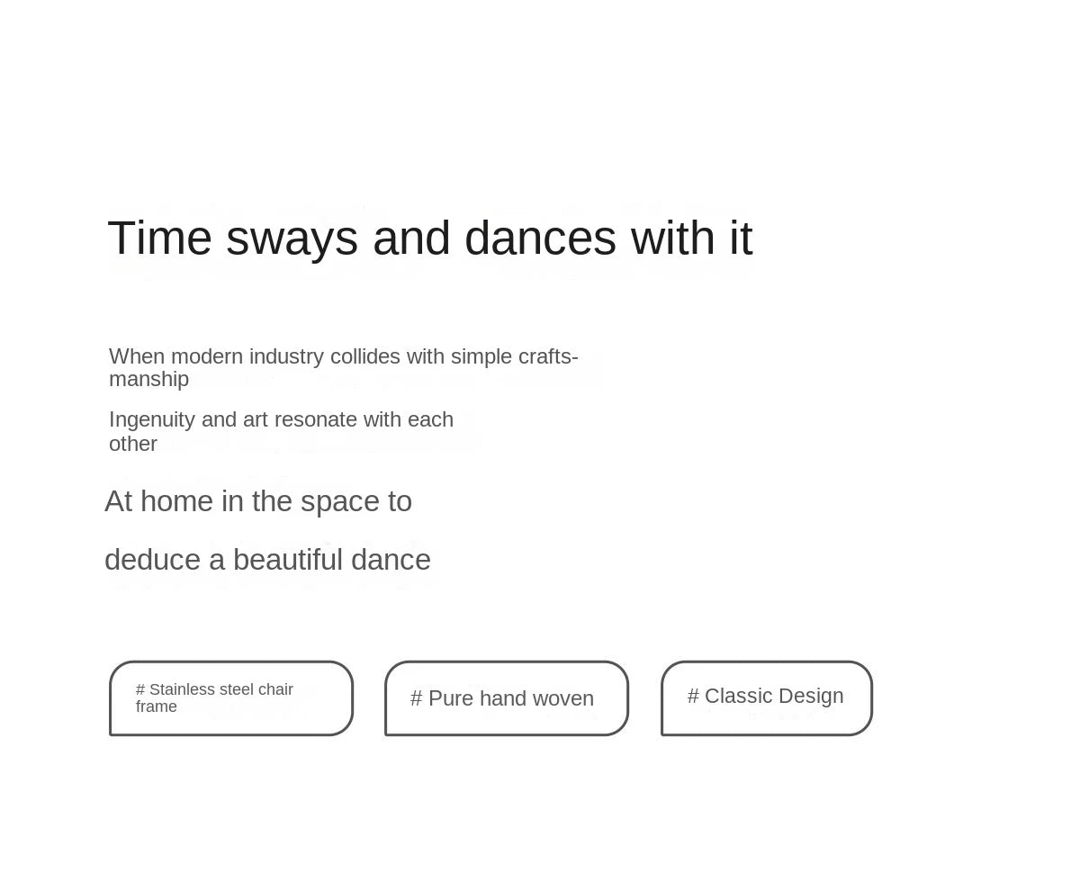 MOMO Bauhaus Single Lounge Chair Living Room Minimalist Rope Sofa Hotel Lounge Reception Chair Outdoor Woven Chair