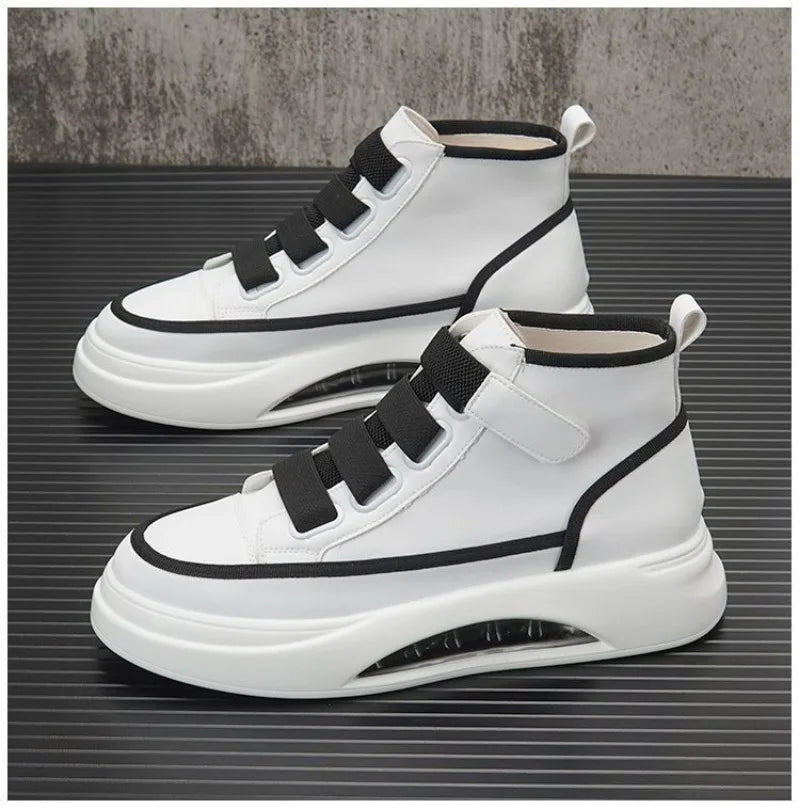 High Top Men's Shoes 2025 Spring Autumn Brand White Casual Sneaker Platform Luxury Designer Men Ankle Boots zapatos para hombre