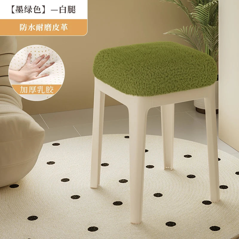 White Household Vanity Stools Small Items Luxury Living Room Ottoman Office Luxury Relaxing Sillones Modernos Home Furniture