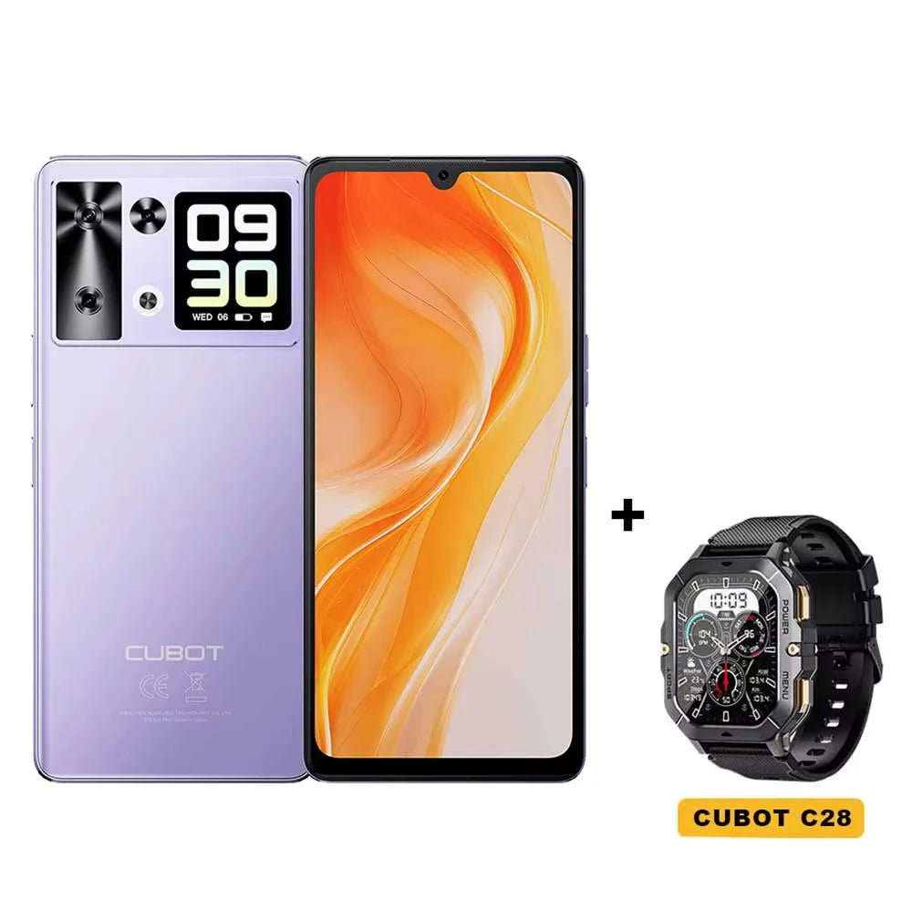 Cubot Smartphone P90,Dual Speakers,Android 15,6.88" 120Hz Display,24GB(12GB+12GB)RAM,256GB ROM,G100 Octa-core,64MP Camera,NFC