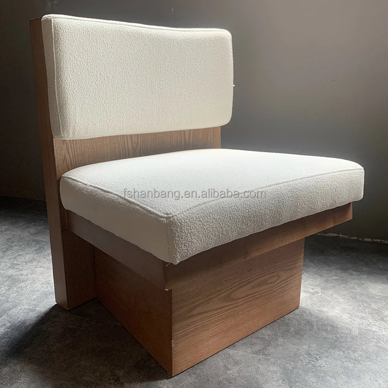 Japanese style sofa living room modern simple design hotel latex corner cotton linen art sofa log style