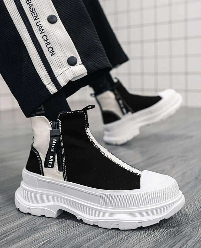 Man Sports Shoes Spring Autumn Canvas Sneaker Boots for Men Platform Footwear Original Deals High Quality Low Price Offers Offer