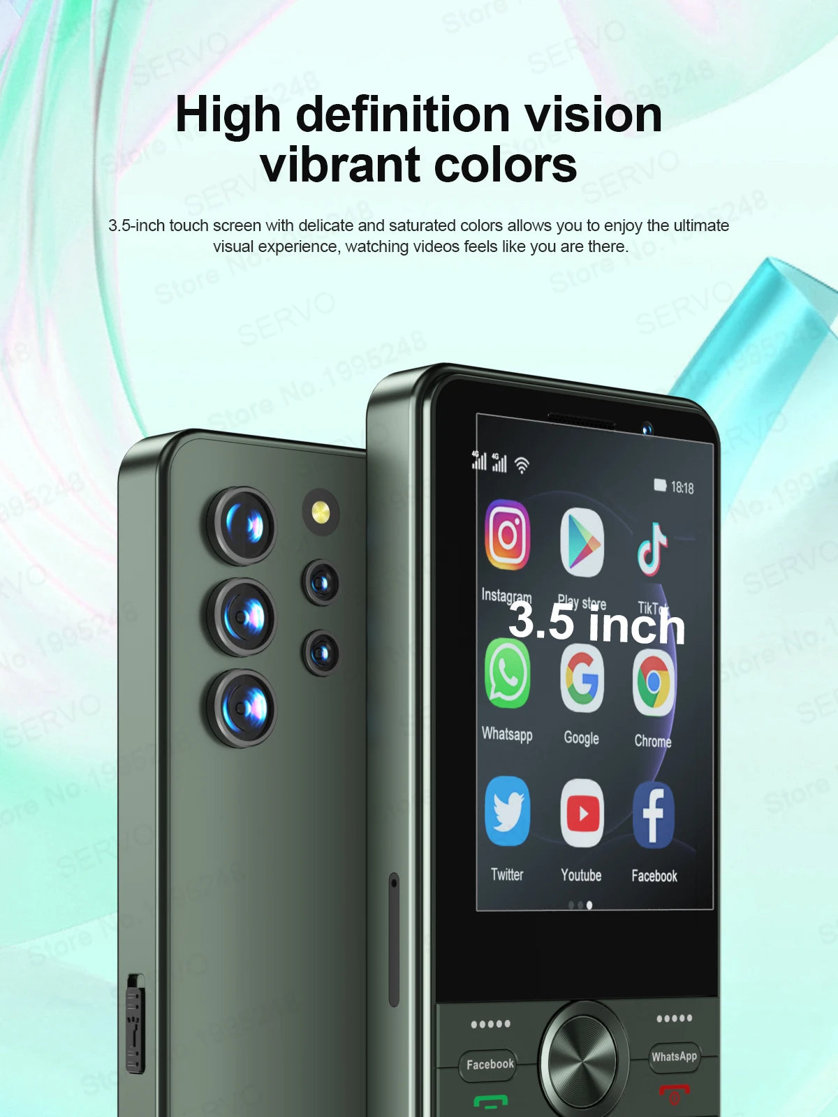 SERVO F25 PRO 4G Smartphone Android 8.1 OS 2+16GB ROM Camera 2500mAh Dual SIM Standby Button Smart Cellphones Google Play Store