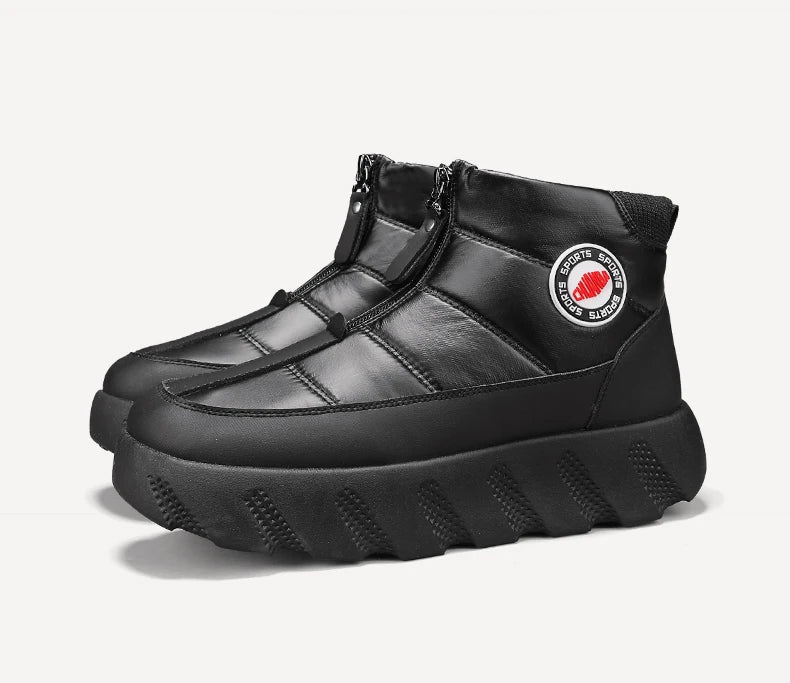 Ankle Boots Snow Thick Bottom Winter Boots for Men Men's Sneakers Non-Slip Soft and Comfortable Cotton Wear-resistant Fashion