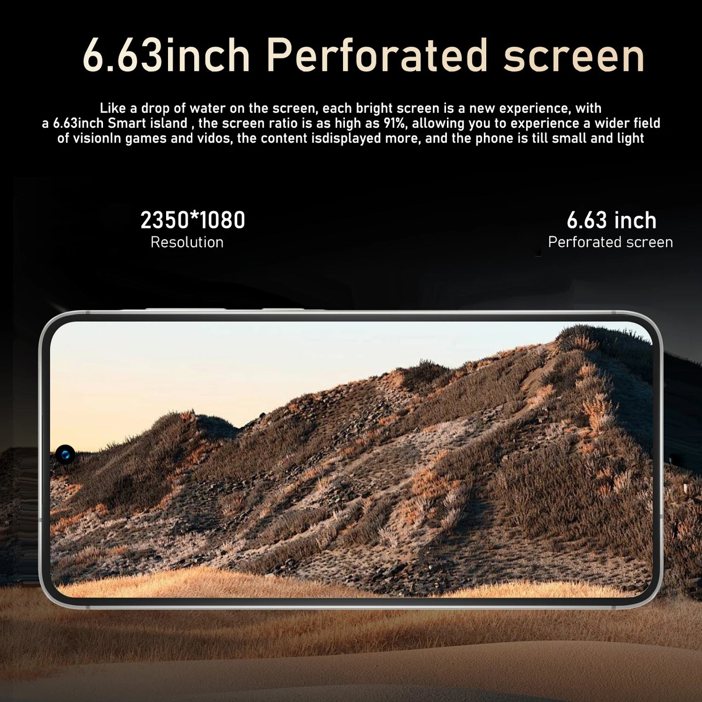 FUFFI-A56,Smartphone6.63 inch,8+128GB ROM,4G Network,Android 12.0 , 16+32MP Camera,Mobile phones,Dual SIM,6800mAh,Cellphones