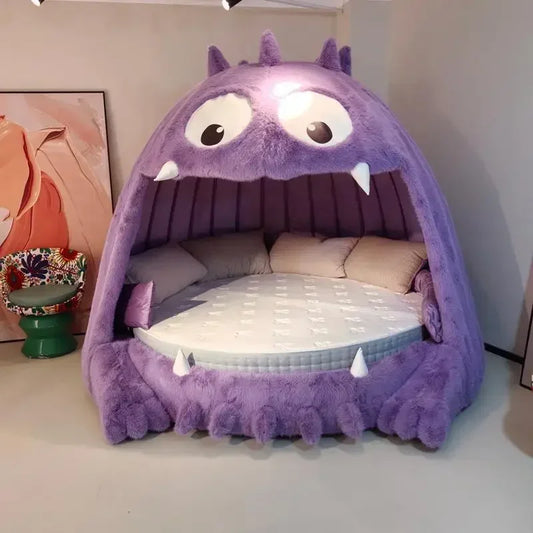 Europen Heavy Queen Bed Double House Designer Round Big Princesse Adults Beds Children King Size Modern Cama De Casal Furniture