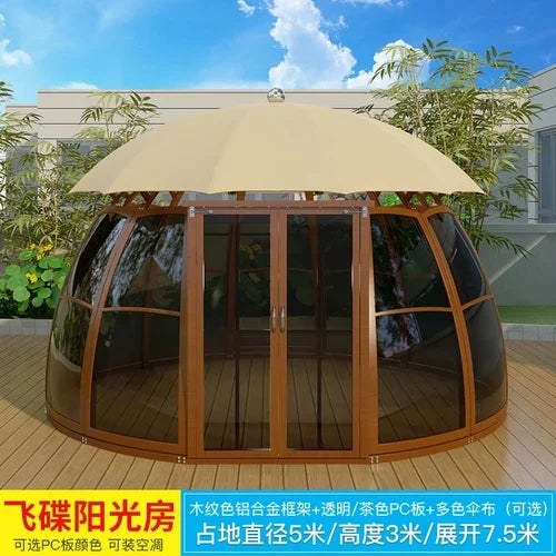 The product can be customized.Outdoor courtyard pavilion, round European style hotel, resort scenic villa,