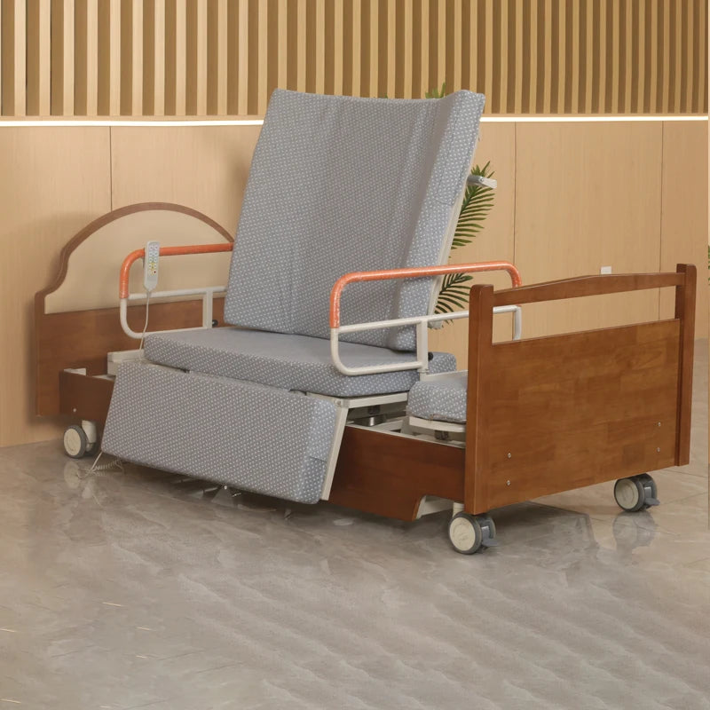 Electric rotating nursing bed Multifunctional back lift for paralyzed patients at home, suitable for remote control turning over