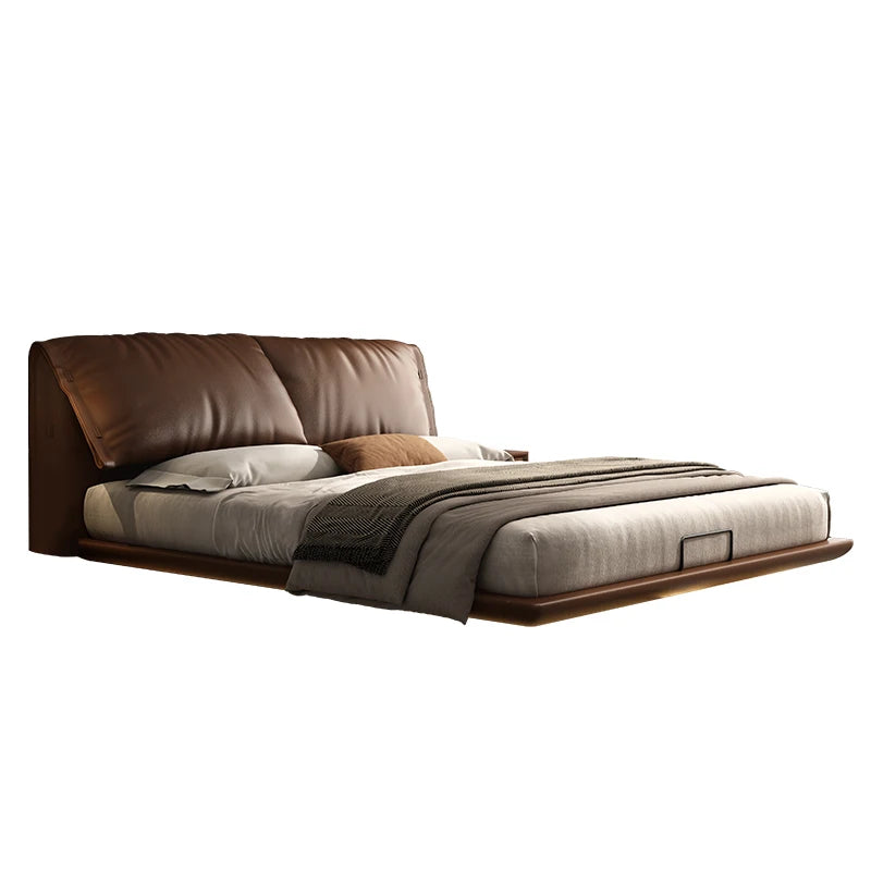 Soft Leather Luxury Double Bed Modern Adults Design Queen Loft Double Bed Bases Frames Camas De Dormitorio Bedroom Furniture