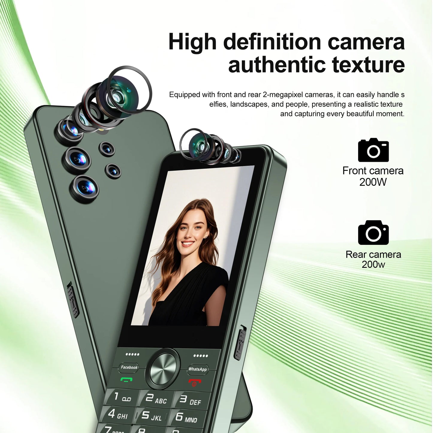 SERVO F25 PRO 4G LTE Button Smartphone Android System Play Store FM Radio 2GB+16GB WiFi 3.5" Touch Screen Smart Phones Dual SIM