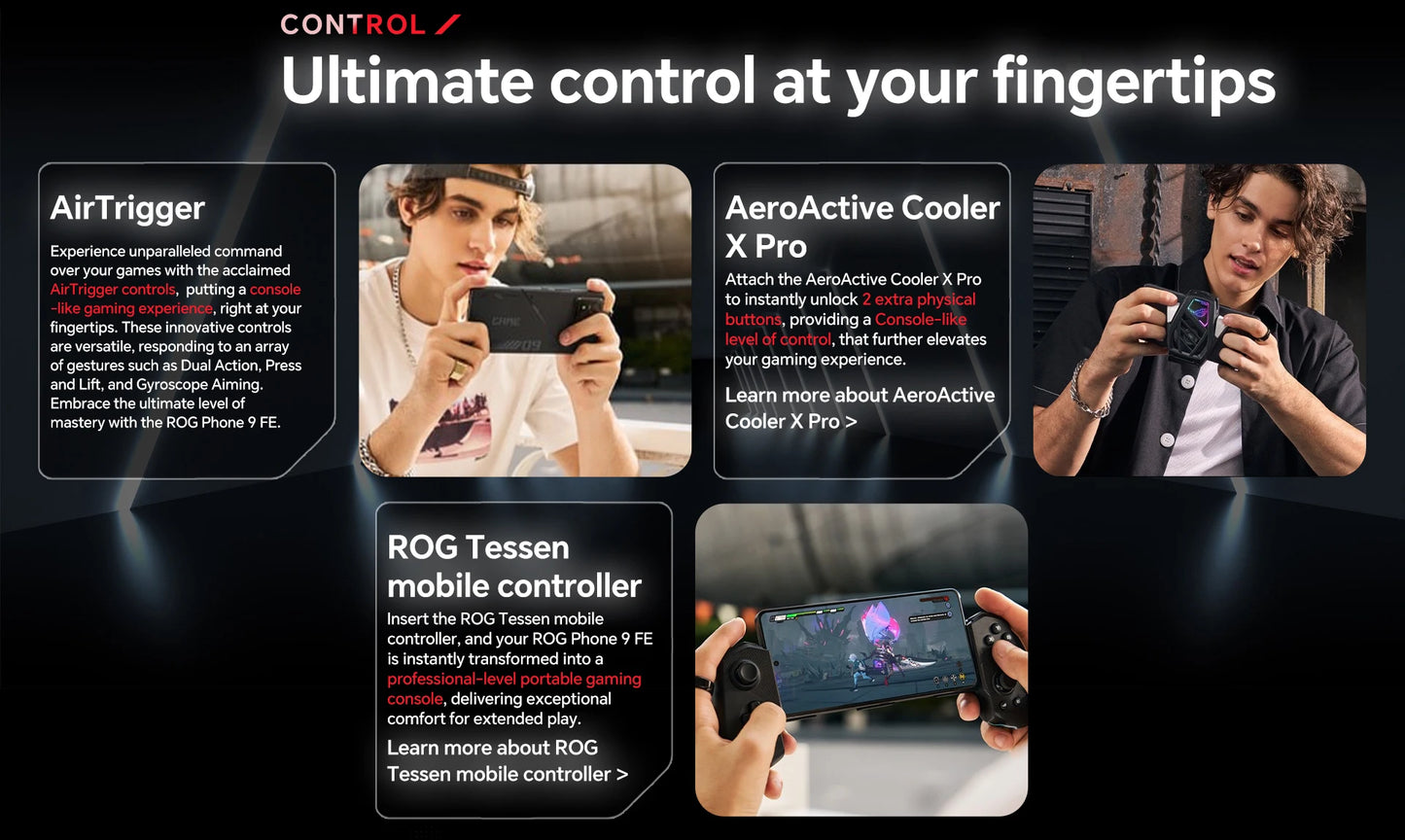 Global ROM ASUS ROG Phone 9 FE 5G Smartphone Snapdragon 8 Gen 3 6.78" 185Hz FHD+ Display 5500mAh 65W Charging Android 15 ROG 9