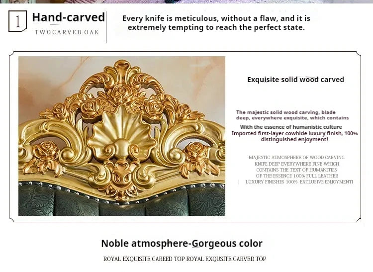 Luxury European King Size Bed Frame Large Master Sleeping Design Bed Frame Bedding Floor Camas De Dormitorio Bedroom Furniture