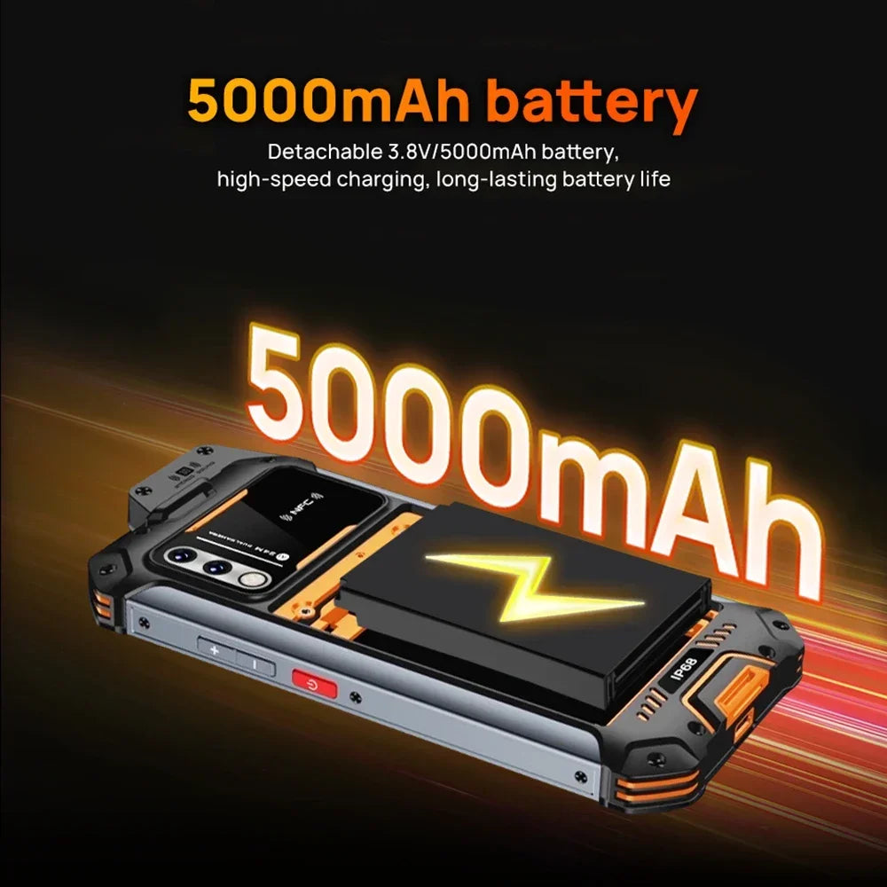 UNIWA W888 ATEX Explosion Battery European Union Certification IP68 4G Rugged Smartphone 4GB+64GB HD/FHD Screen Mobile Phone