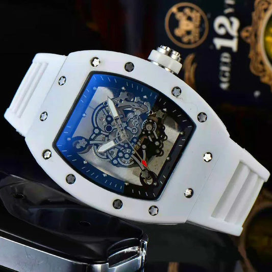 AL-56Atransparent double-sided openwork fashionable quartz watch for men, a luxurious gift for men's watches，Watches for men
