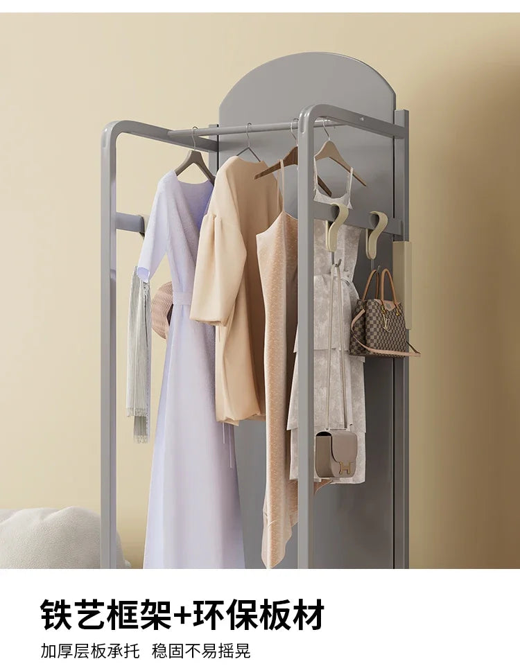 Mirror Cheap Coat Racks Dress Hanging Organizer Wall Standing Hotel Storage Coat Racks Indoor Perchero Entrance Hall Furniture