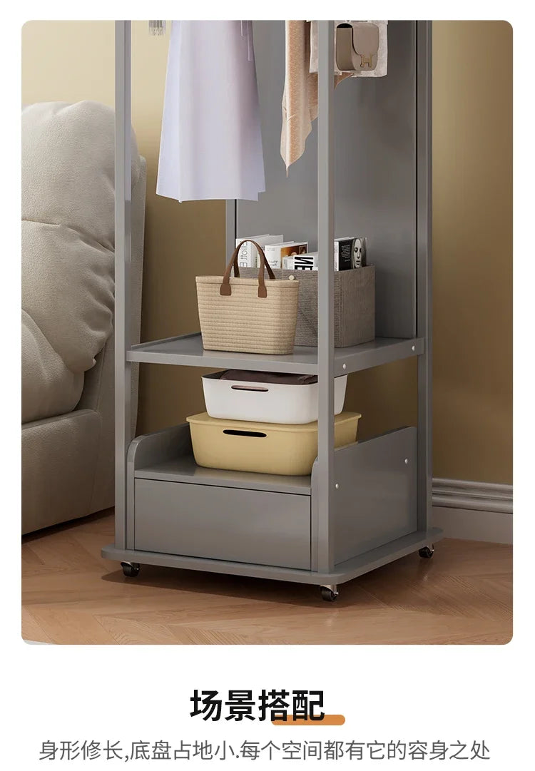 Mirror Cheap Coat Racks Dress Hanging Organizer Wall Standing Hotel Storage Coat Racks Indoor Perchero Entrance Hall Furniture