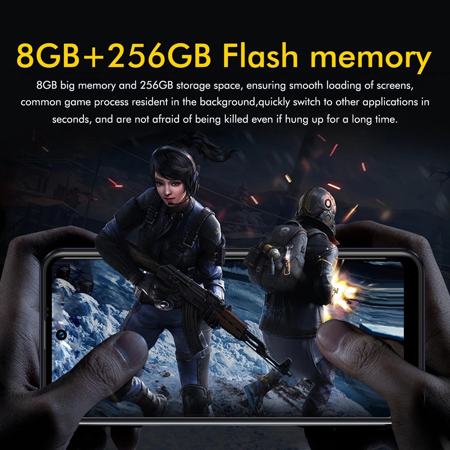 Smartphone A16 Pro,4G Phone Android,6.8in,8GB RAM,256GB ROM,Dual SIM,Mobile phones,Google Play Store,24+48MP,6800mAh,Cellphones