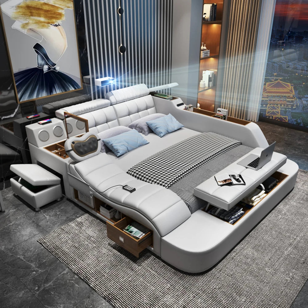 Cabinets Aesthetic Bed Reading Vanity King Massage Lounge Beds Luxury Bedroom Frame Camas Matrimoniales House Accessories