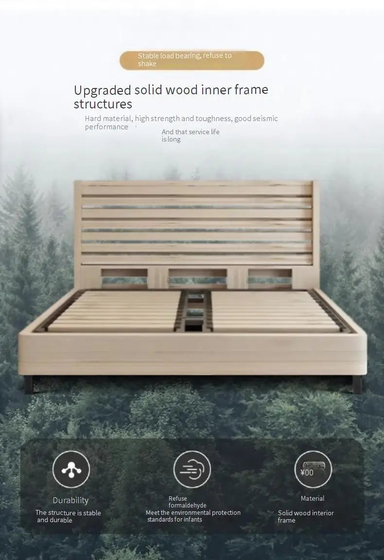 Queen European Double Bed Royal Nordic King Headboard Frame Double Bed Girl Boys Letti Matrimoniali Furniture For Bedroom