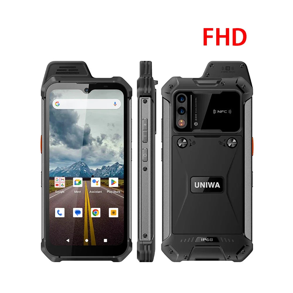 UNIWA W999 ATEX Rugged Waterproof Walkie Talkie 8GB+128GB 6.3 Inch FHD 5000mAh Smartphone Andriod 13 NFC Cell Phones Helio G99