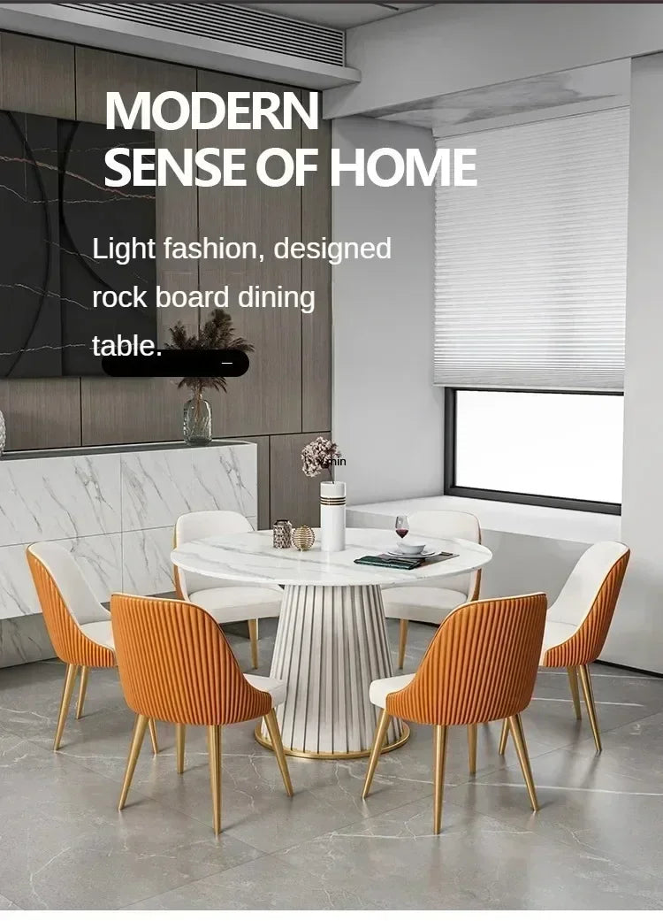 Small Apartmen Dining Table Round Center Nordic White Coffee Tables Chairs Organizer Muebles Living Room Furniture