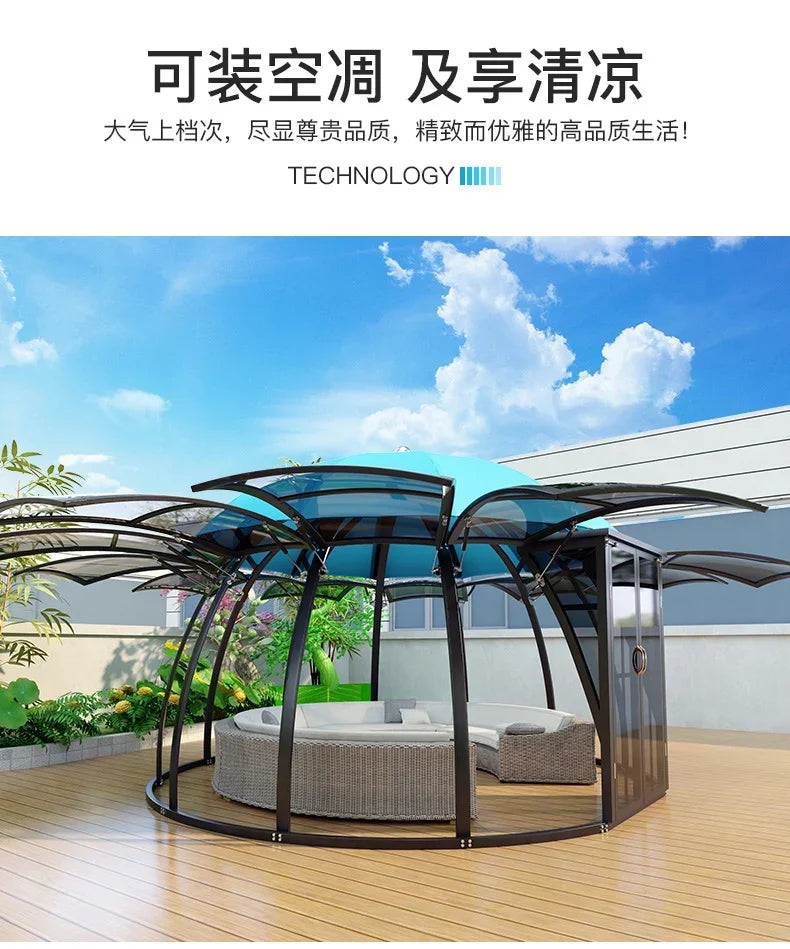 The product can be customized.Outdoor courtyard pavilion, round European style hotel, resort scenic villa,