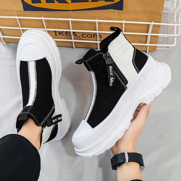 Man Sports Shoes Spring Autumn Canvas Sneaker Boots for Men Platform Footwear Original Deals High Quality Low Price Offers Offer