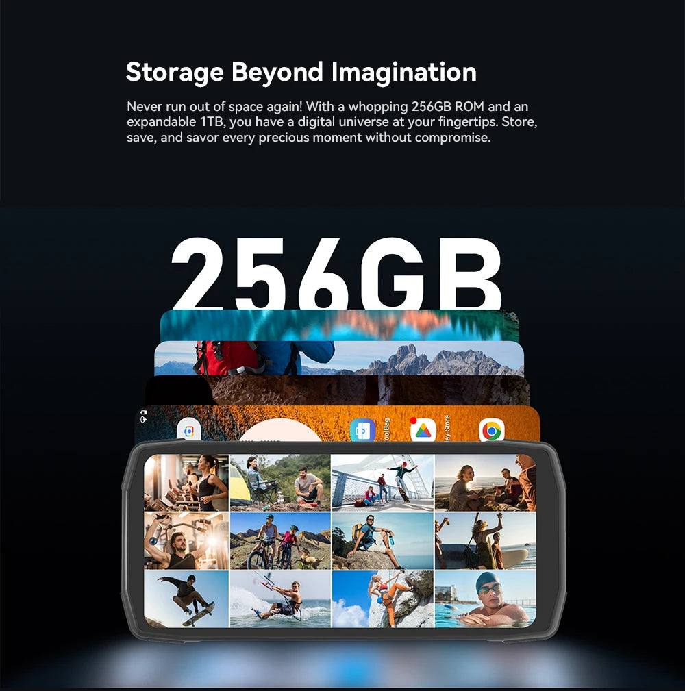 Cubot KingKong Star Waterproof Rugged 5G, 24GB(12GB+12GB) RAM, 256GB ROM, 6.78" 2K Screen,100MP Camera, 10600mAh, 33W Charge,NFC