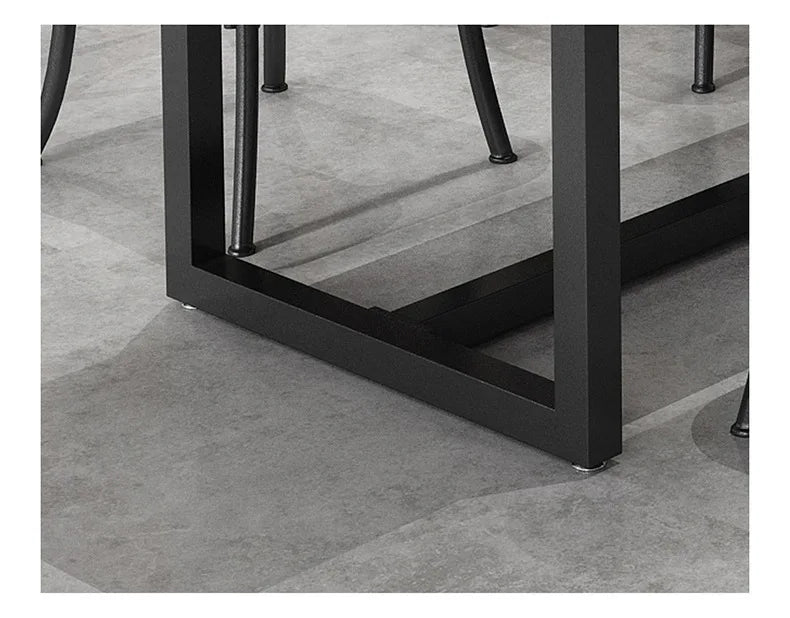 Solid Wood Table Rectangular Commercial Hotel Restaurant Dining Table Chair Combination Canteen Staff Dining Simple Muebles