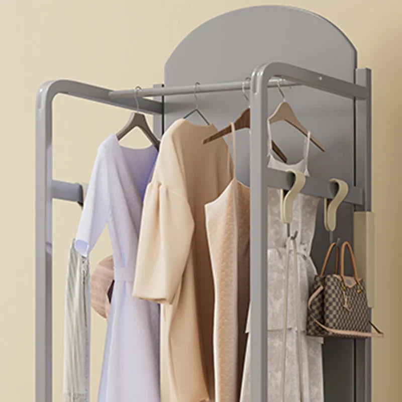 Mirror Cheap Coat Racks Dress Hanging Organizer Wall Standing Hotel Storage Coat Racks Indoor Perchero Entrance Hall Furniture
