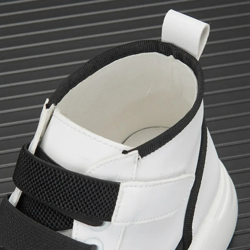 High Top Men's Shoes 2025 Spring Autumn Brand White Casual Sneaker Platform Luxury Designer Men Ankle Boots zapatos para hombre