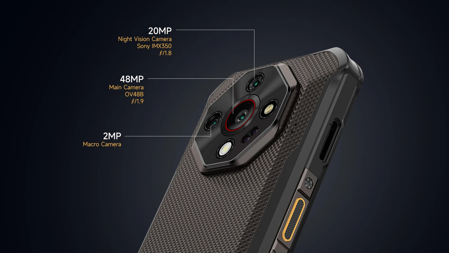 【World Premiere】Ulefone Armor X16 4G Rugged Phone 10360mAh Battery 128 GB ROM 120Hz 6.56"NFC Android 15 Smartphone Night Camera