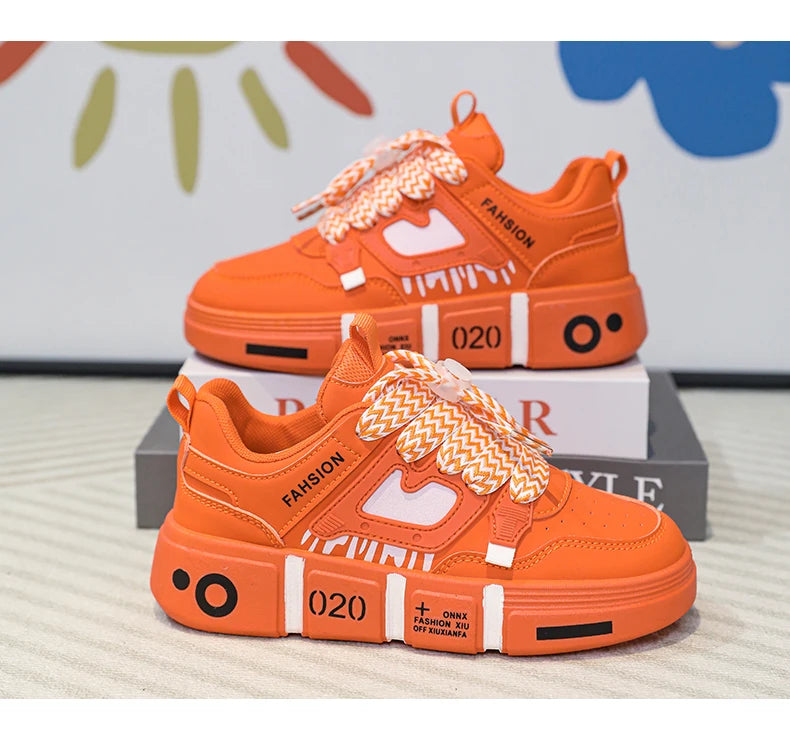 New family shoes Children's shoes Small white shoes Student shoes Children's shoes sports shoes boys casual board shoes