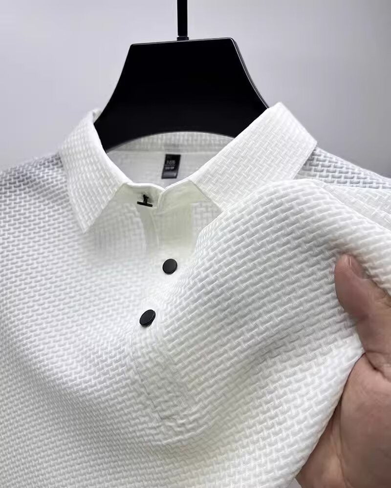 Men's Short-sleeved Business Casual Polo Shirt.